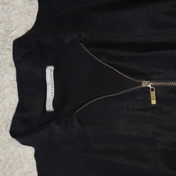 Stillwater The Parker Long Sleeve Jumpsuit Black Medium - Picture 7 of 11